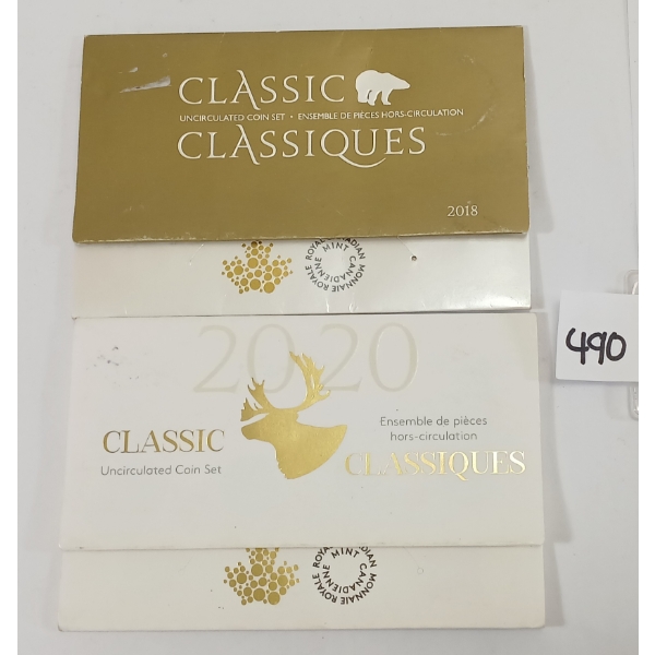 LOT OF 2 - 2018 & 2020 RCM UNCIRCULATED SETS