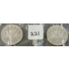 Image 1 :  LOT OF 2 - 1963 CDN SILVER DOLLARS - VOYAGEUR