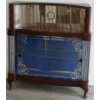 Image 2 : ART DECO CURIO CABINET W/ CLOCK