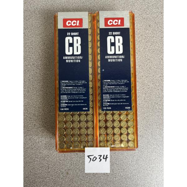 AMMO: 200X CCI .22 SHORT CB - SEALED