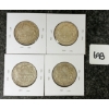 Image 1 : LOT OF 4 - 1953 CDN SILVER 50 CENT COINS