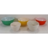 Image 3 : LOT OF 5 - PYREX MIXING BOWLS & PUDDING BASINS