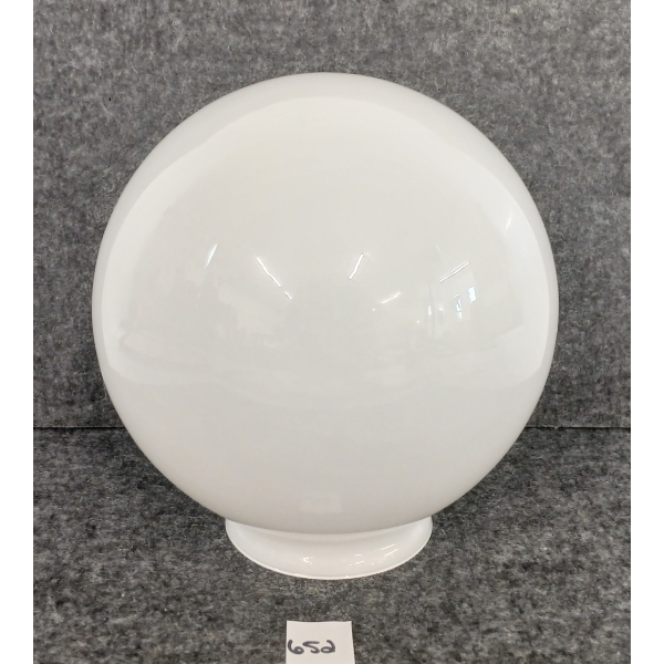 WHITE GLASS GLOBE CEILING SHADE