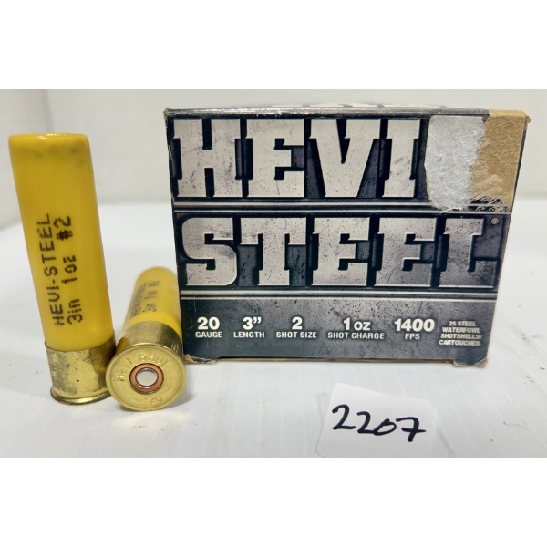 AMMO: 25X 20 GA 3 IN - #2 STEEL