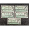 Image 6 : LOT OF 21 - 1967 CDN $1 BANKNOTES
