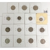 Image 2 : LOT OF 15 - 1905 - '36 CDN 5 CENT COINS - INCL SILVER