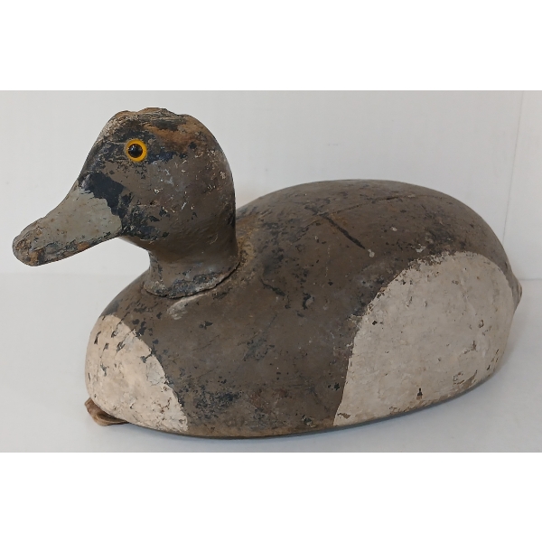 GOLDEN EYED DECOY DUCK - SIGNED R.J.G.