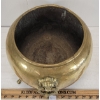 Image 5 : BRASS PLANTER W/ LION HEAD HANDLES