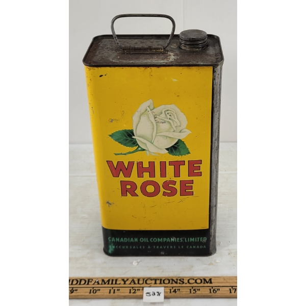 WHITE ROSE GAL OIL CAN