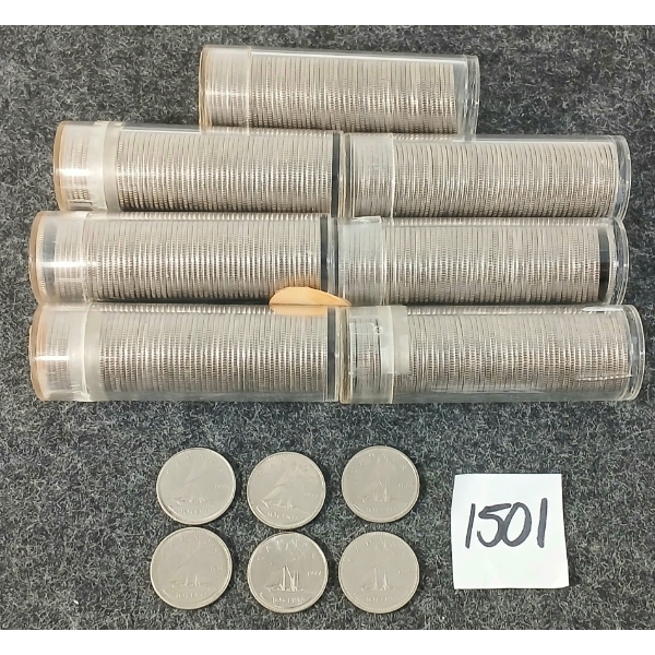 QTY OF 1971-1978 CDN 10 CENT COINS - ROLLED