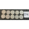 Image 2 : LOT OF 10 - 1943-1966 CDN 10 CENT COINS