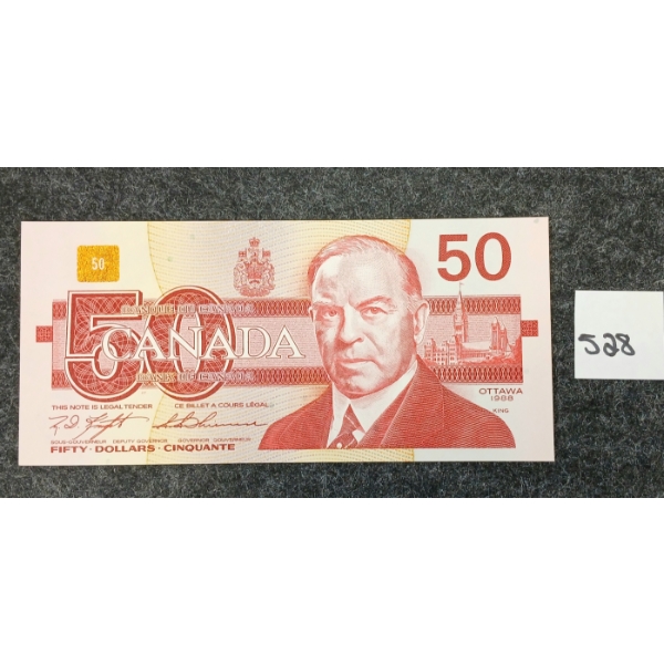 1988 CDN $50 BANKNOTE - SEQUENTIAL