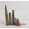 Image 1 : AMMO / BRASS: 5X MISC MILITARY ROUNDS - 2X BRASS ONCE FIRED