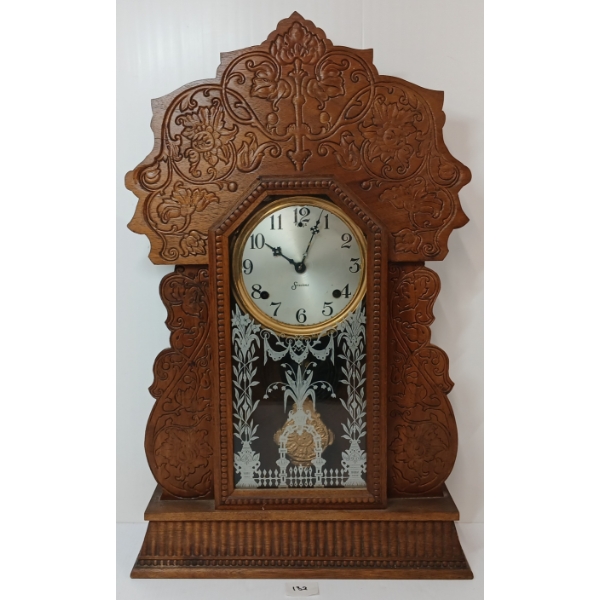 1880 W.L. GILBERT NAVY OAK 8 DAY CLOCK 