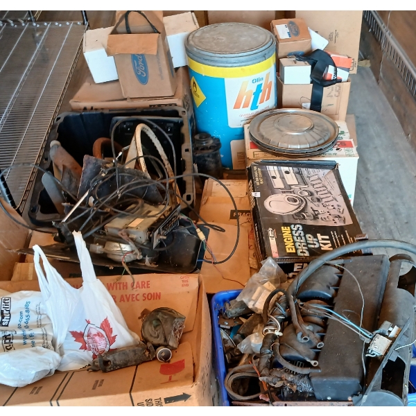 JOB LOT - CAR PARTS - INCL FILTERS, GASKETS, BRAKE PADS & FANS, ETC
