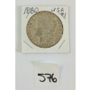 Image 1 : 1880 US MORGAN SILVER DOLLAR