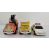 Image 2 : LOT OF 3 - TONKA PRESSED STEEL POLICE CAR & CONSTRUCTION VEHICLES