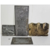 Image 2 : LOT OF 4 - METAL PLAQUE & STAMP PLATES - INCL NEILSON, MAPLE LEAF BRAND, ETC