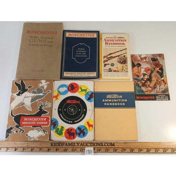 LOT OF 7 - VINTAGE WINCHESTER & WESTERN HANDBOOKS