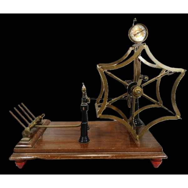 GOOD BRAND & CO. TEXTILE WRAP REEL W/ MECHANICAL COUNTER - CIRCA 1890's