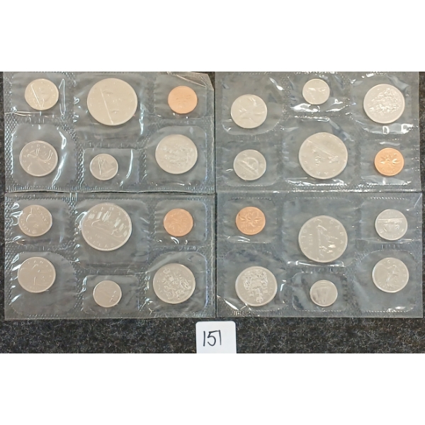 LOT OF 4 - 1972 & 1982 RCM UNCIRCULATED SETS