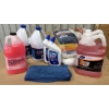 Image 1 : JOB LOT - CLEANING SUPPLIES - JAVAX, MICRO FIBRE CLOTHS, TOILET BOWL CLEANER, ECT.
