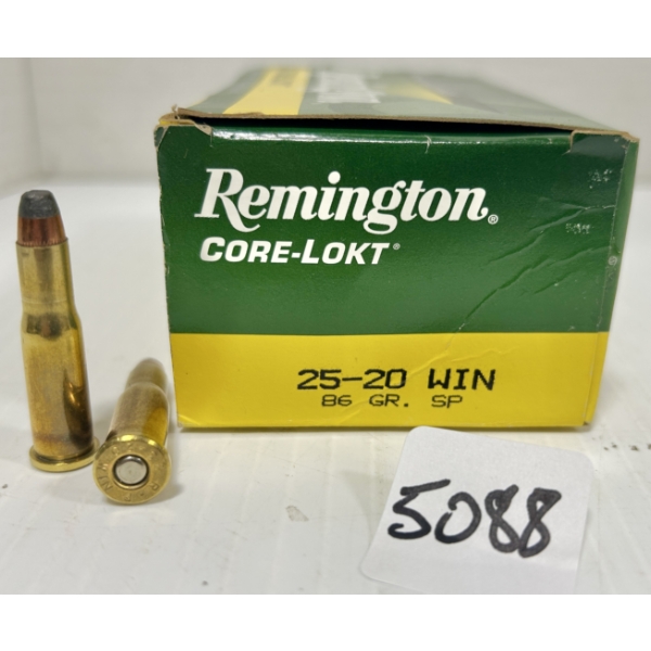 AMMO: 50X REMINGTON .25-20 WIN - 86 GR SP