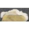 Image 4 : PAIR OF TANNED HIDE & BEADED MITTENS W/ FUR TRIM