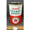 Image 1 : TEXACO IMPROVED MOTOR OIL CAN - QT