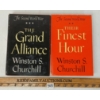 Image 2 : LOT OF 2 - "THE FINEST HOUR" & "THE GRAND ALLIANCE" BY WINSTON CHURCHILL - WWII NOVELS - HARDCOVERS