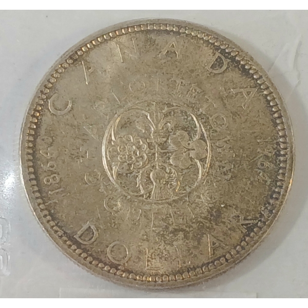 1964 CDN SILVER DOLLAR - CCCS GRADED