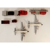 Image 6 : LOT OF 5 - DINKY TOYS DIECAST MODELS - PLANES, LOW LOADER, FIRE TRUCK, ETC