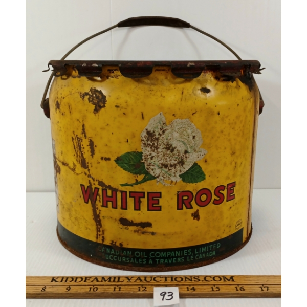 WHITE ROSE PRESSURE GUN GREASE CAN - 25 LBS