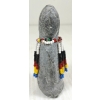 Image 3 : "WOMAN IN BEADED CAPE" BY ALICE AKAMAK (PRS CDN ARTIST) - STONE & BEADS