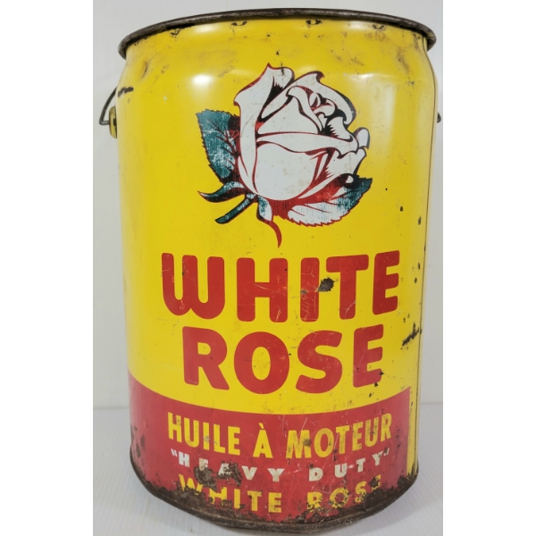 WHITE ROSE HEAVY DUTY MOTOR OIL CAN - 5 GAL