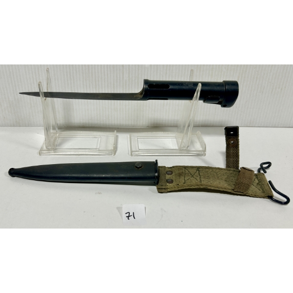 BELGIAN FN FAL BAYONET WITH SCABBARD