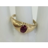 Image 2 : 10K GOLD RING W/ RUBY(?)