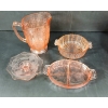 Image 8 : QTY OF CARNIVAL GLASS - INCL PITCHER, SERVING BOWL, ETC