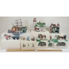 Image 1 : COLLECTION OF DEPARTMENT 56 "HERITAGE COLLECTION" - INCL "THE EMILY LOUISE" & "CAPTAIN'S COTTAGE"