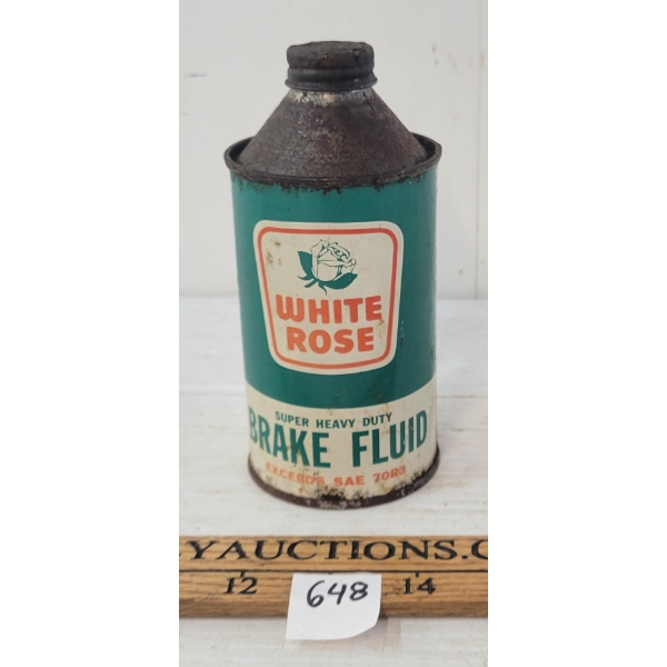 WHITE ROSE SUPER HD BRAKE FLUID 12OZ CONE TOP CAN