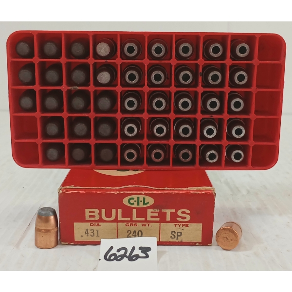 BULLETS: 45X CIL .431 - 240GR SP
