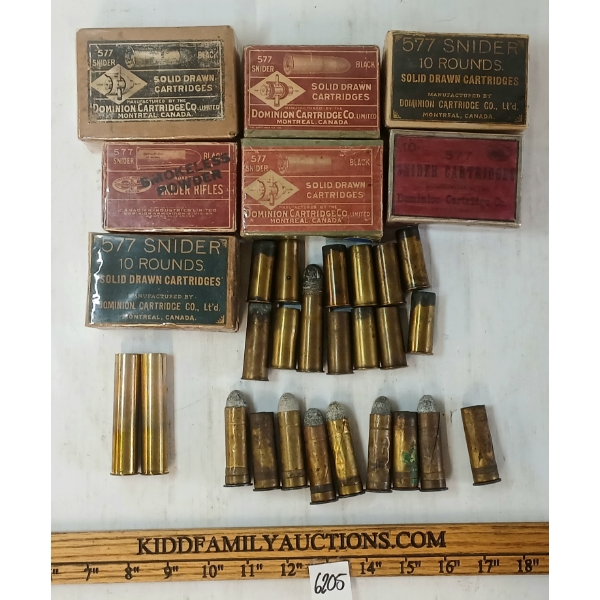 AMMO / BRASS: 24X DOMINION .57SNIDER