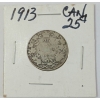 Image 3 : LOT OF 3 - 1913-1915 CDN 25 CENT SILVER COINS