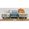 Image 3 : LOT OF 3 - TONKA PRESSED STEEL JEEP PICKUP TRUCK, AMBULANCE & WRECKER