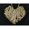 Image 4 : ITALIAN STERLING SILVER NECKLACE W/ SPUN HEART PENDANT 