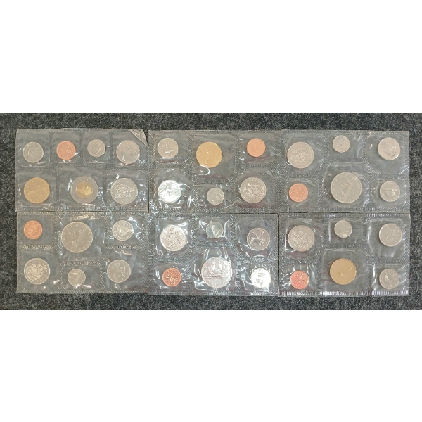 LOT OF 6 - 1968-2004 CDN UNCIRCULATED PROOF SETS