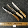 Image 1 : LOT OF 3 - SHEFFIELD HUNTING KNIVES - ANTLER HANDLE