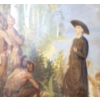 Image 2 : "AS SHEEP AMONG WOLVES"  BY UNKNOWN ARTIST - FRAMED OIL ON CANVAS
