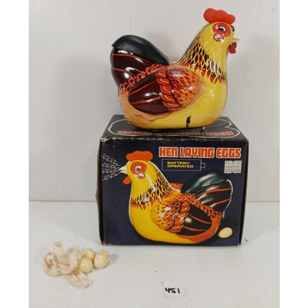 HEN LAYING EGGS - BATTERY OP