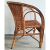Image 6 : LOT OF 2 - RATTAN CHAIR & SIDE TABLE